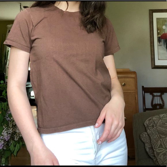 Brown brandy Melville shirt - Picture 2 of 3